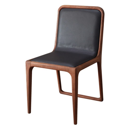 로제 호두나무(월넛)원목 의자(다크브라운, 네이비, 카푸치노 3색)
